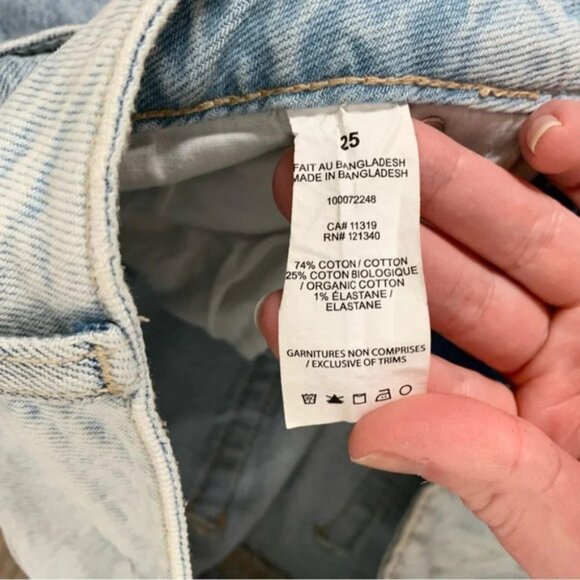 Dynamite Candice Boot cut Jeans Two tone High Rise Waist Denim Cotton Blue 25 - Picture 11 of 15